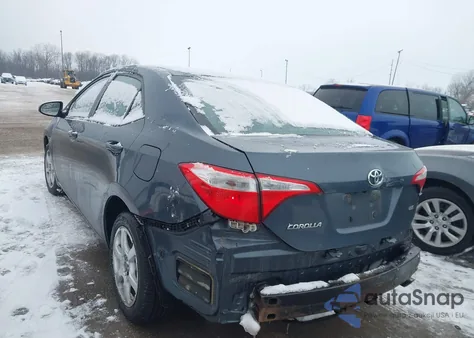 2015 Toyota Corolla Le z USA, uszkodzony, nr VIN 2T1BURHE2FC360256